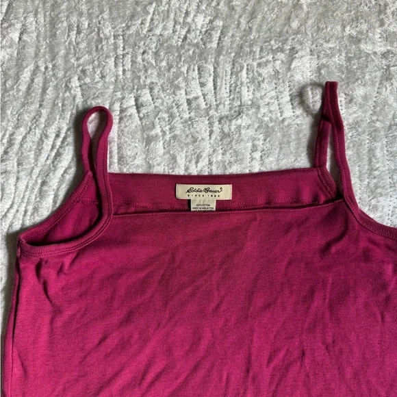EUC!😍 Vintage Eddie Bauer Fuchsia Cotton Dress - Picture 4 of 6